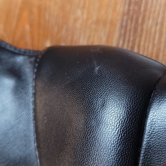 Pointy toe boots black ankle heeled - Picture 8 of 13